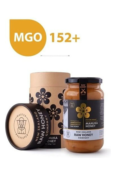 Raw Manuka Honey from D'urville Island MGO 152+, 500gm