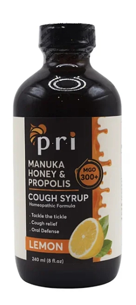 Manuka Honey & Propolis Cough Syrup, Lemon, 8oz