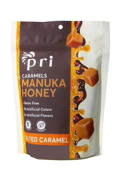PRI Manuka Honey Sea Salt Caramels (4 oz)