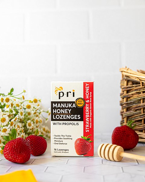 Propolis Lozenges, Strawberry Flavor - 16ct