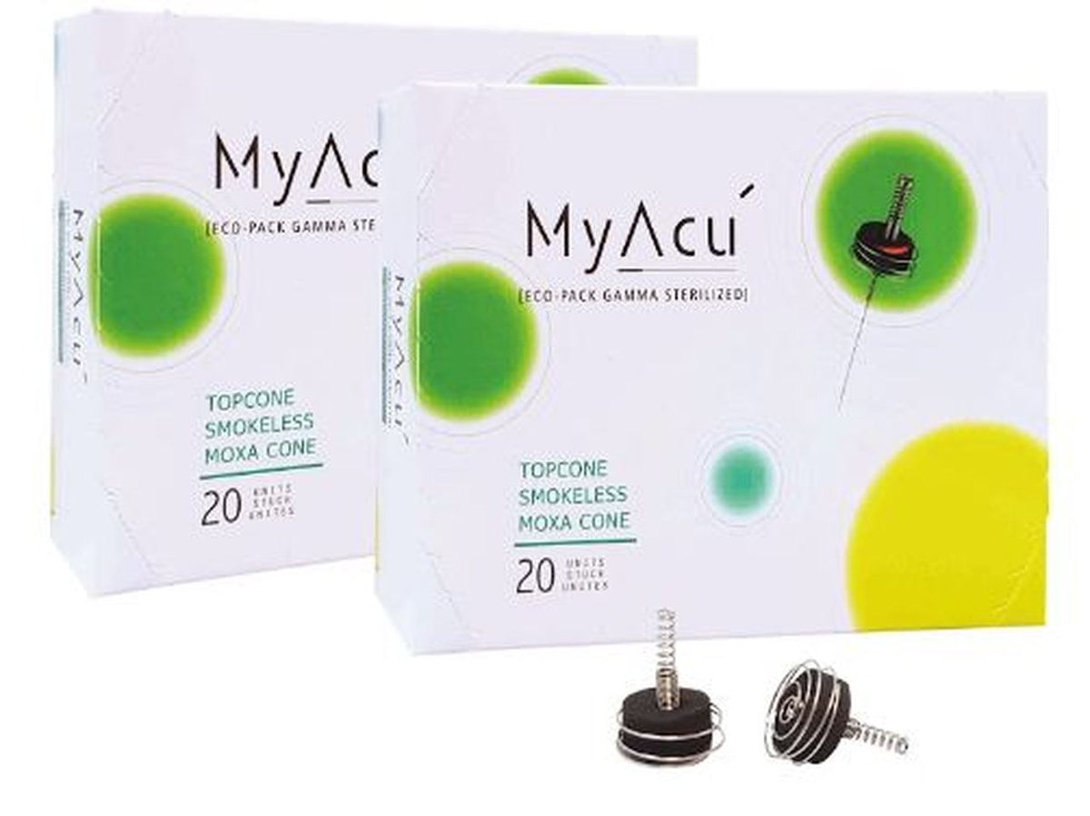 MyAcu Topcone Smokeless Moxa, 20ct w/Basket