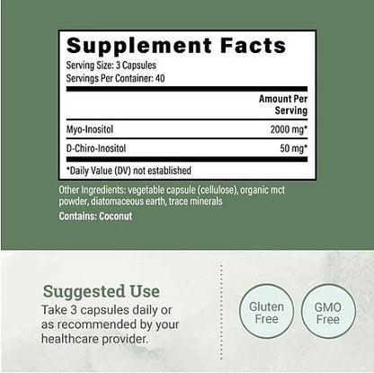Myo & D-Chiro Inositol, 120ct - Image 2