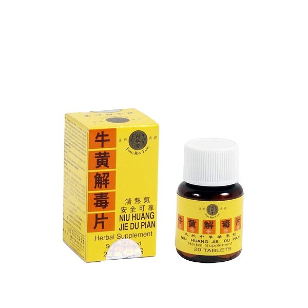 Niu Huang Jie Du Pian 20 Tab