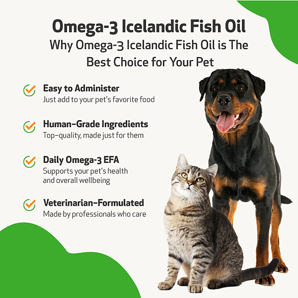 Omega-3 Icelandic Fish Oil - Fatty Acids EPA & DHA for Dogs - Image 3
