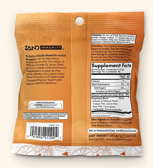 Orange C Lozenges, 45ct - Image 2