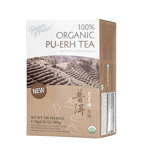 Organic Pu-Erh Tea, 100ct