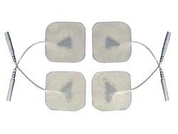 1.5" x 1.5" Electrodes, White Foam, Tyco Gel