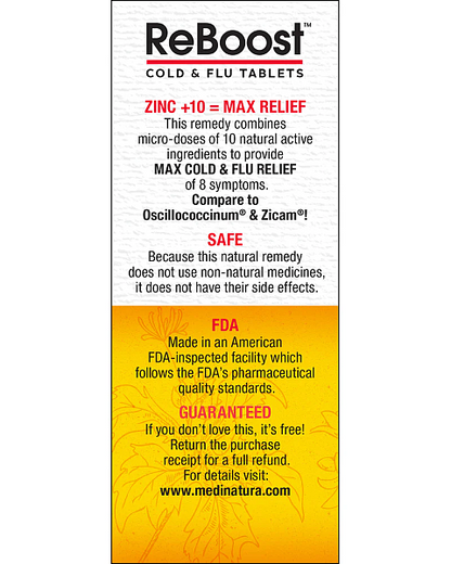 ReBoost Zinc +10 Cold & Flu Tablets - Image 2
