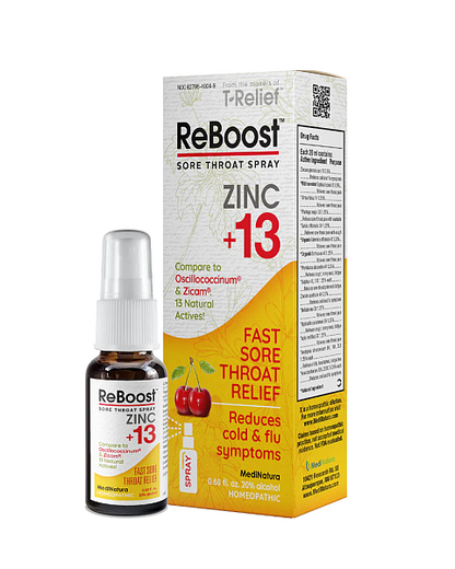 ReBoost Zinc +13 Sore Throat Spray [ EXPIRES 01-2027 ]