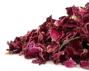 Roses, Red Rose Petals (Rosa gallica) Organic