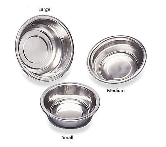 Medium Stainless Steel Utility Basin (5.8"diax2.1"H)