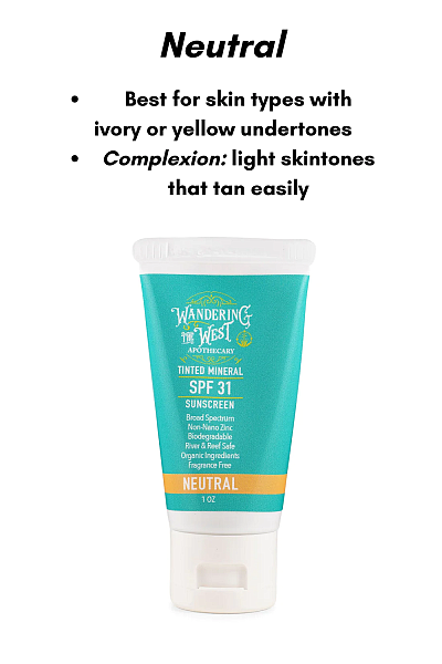 Tinted Mineral Sunscreen Neutral SPF31 [ EXPIRES 12-2026 ]