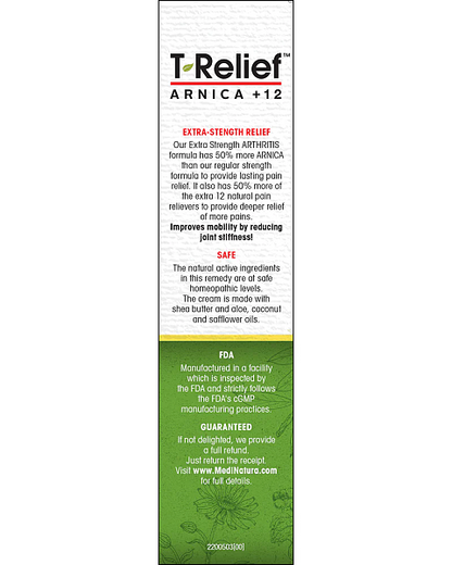 T-Relief Arthritis Extra Strength Cream, 3oz Tube - Image 2