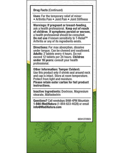 T-Relief Arthritis Extra Strength Tablets, 100ct - Image 4