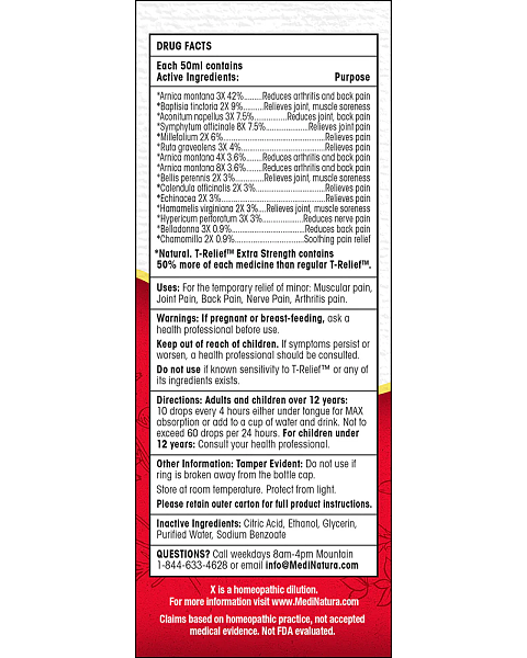 T-Relief Extra Strength Oral Drops, 50ml - Image 2