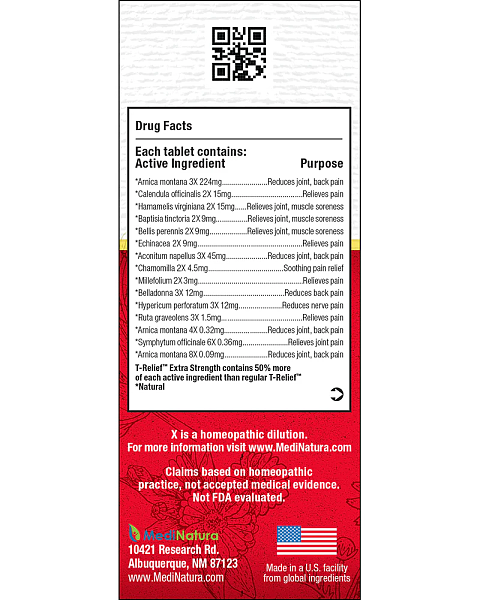 T-Relief Extra Strength Tablet, 100ct - Image 2
