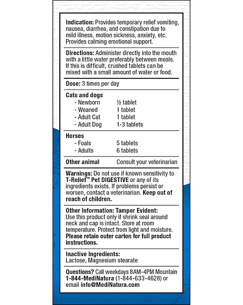 T-Relief Pet Digestive Tablets - Image 3