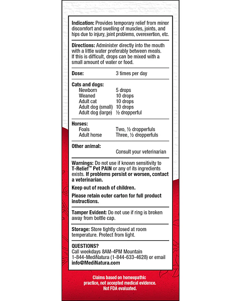 T-Relief Pet Pain Drops, 50ml - Image 2