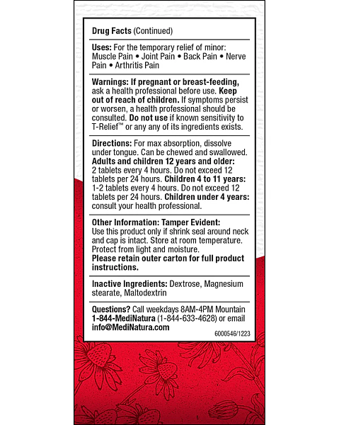 T-Relief Original Strength Tablets, 100ct - Image 4