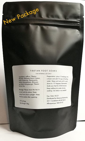 Tibetan Foot Soaks, 10 packs of 20 bags