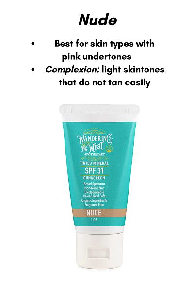 Tinted Mineral Sunscreen Nude SPF 31 Nude, 4oz [ EXPIRES 11-2026 ]