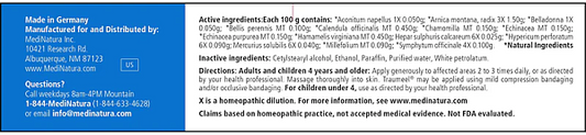 HEEL Traumeel Ointment, 4oz - Image 2