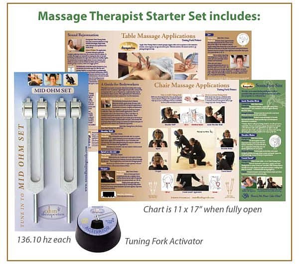 Massage Therapist Tuning Fork Starter Set