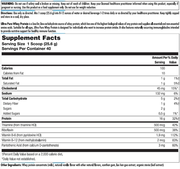 Ultra Pure Whey Protein Vanilla - Image 2