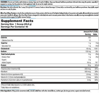 Ultra Pure Whey Protein Vanilla - Image 2