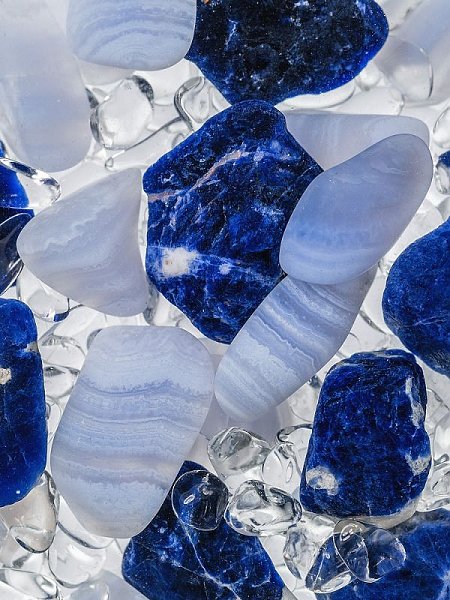 Via Balance Glass Gemstone Infusion Water Bottle - Image 3