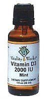 Vitamin D3 (2000 IU), 1oz, Mint Flavor