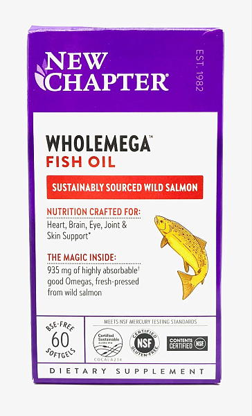 Wholemega Whole Fish Oil, 60 softgels