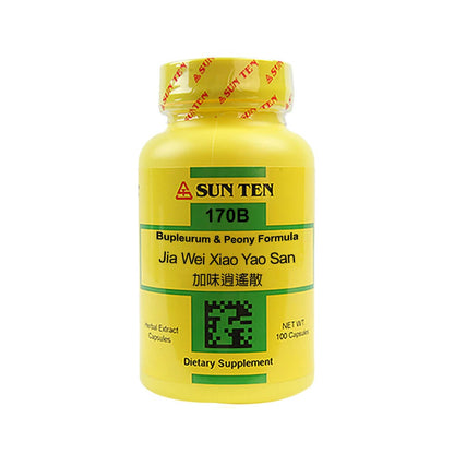 Sun Ten Bupleurum & Peony Formula 170B  - 100 Capsules