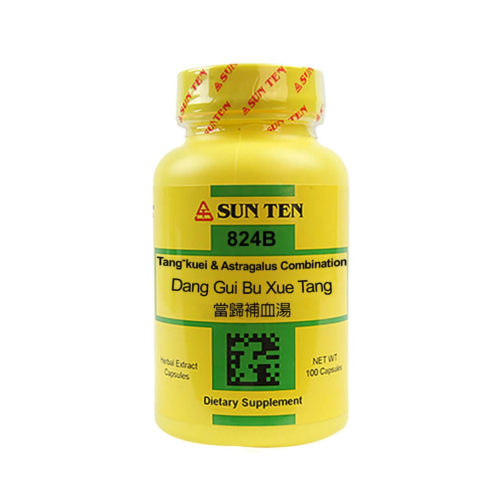 Sun Ten Tang-kuei & Astragalus Combination 824B  - 100 Capsules