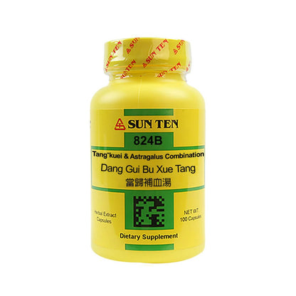 Sun Ten Tang-kuei & Astragalus Combination 824B  - 100 Capsules