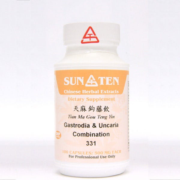 Sun Ten Gastrodia & Uncaria Combination 331B  - 100 Capsules