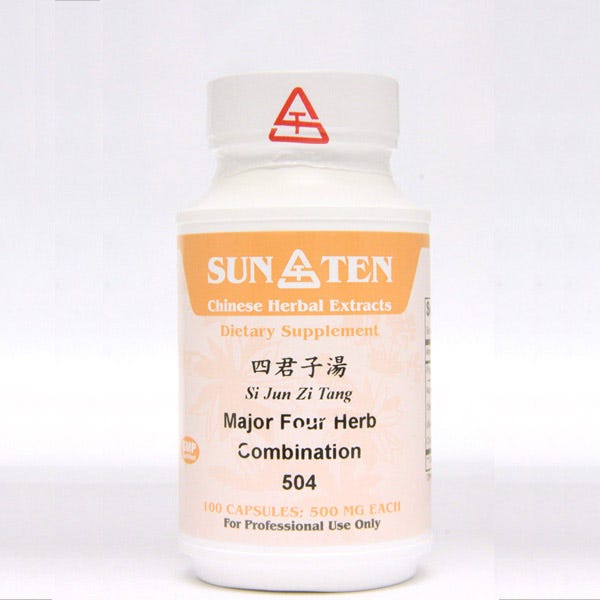 Sun Ten Major Four Herb Combination 504B  - 100 Capsules