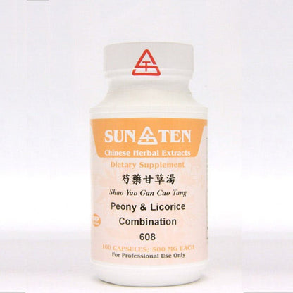 Sun Ten Peony & Licorice Combination 608B  - 100 Capsules